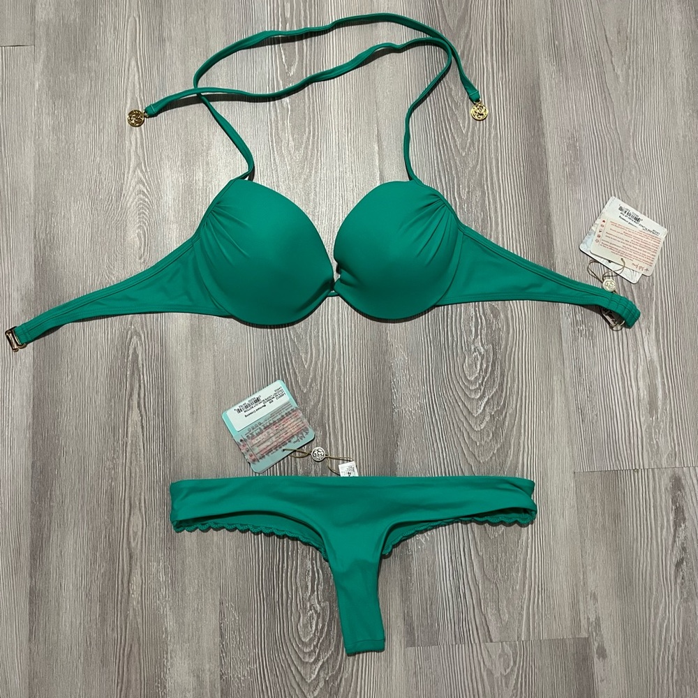 NWT Luli Fama Costa buena mermaid crossing let’s be mermaids bikini size large